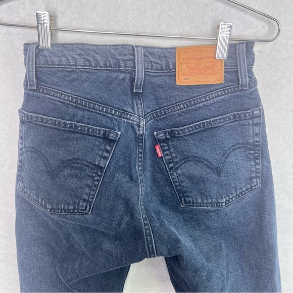 Levi's Premium 501 original cropped 25 dark wash - Picture 6 of 8